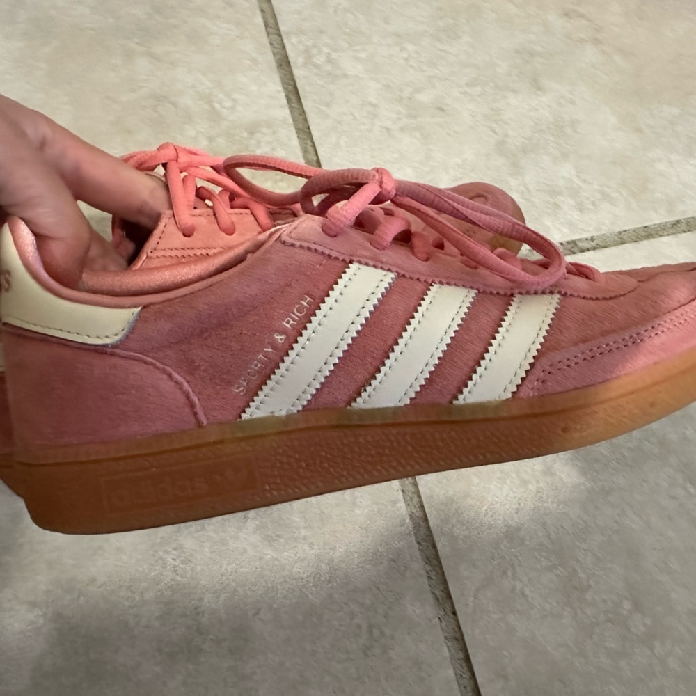 Adidas SPORTY and RICH Pink and Cream Trainers